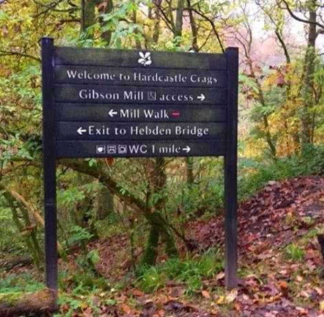 British Recycled Plastic National Trust Sign