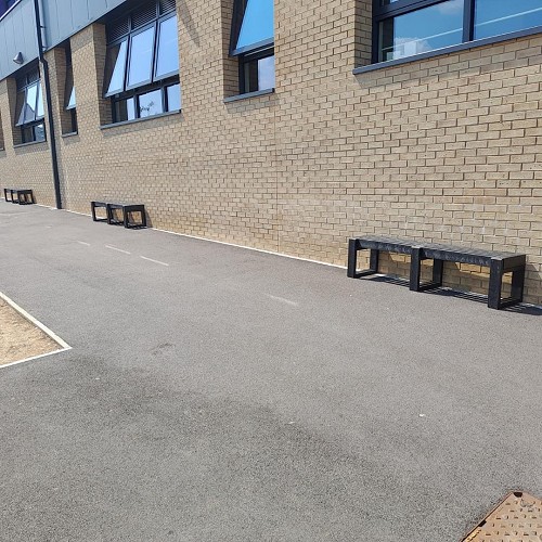 British recycled plastic school benches