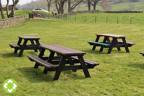 Picnic benches