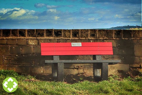 Red bench